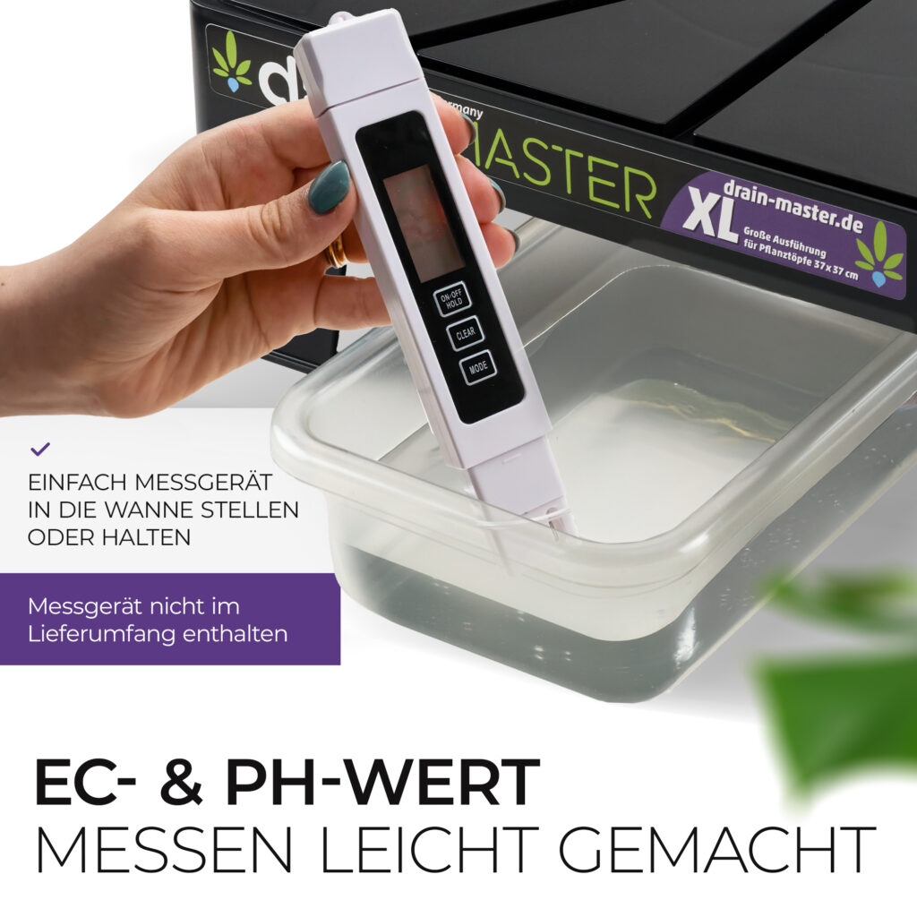 EC- & pH-Werte direkt in der Wanne messen
